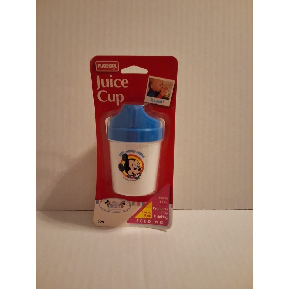 1986 Plaskool Mickey Mouse 4oz Juice Cup. NEW